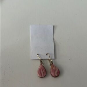 Beautiful pink stone earrings